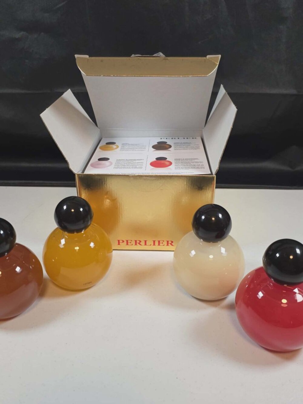 PERLIER BATH AND SHOWER CREAM GIFT SET HONEY 5 FL. OZ. EACH NEW